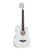 38 "" tamanho completo adulto 6 cordas cutaway folk violão para estudantes iniciantes (Preto)