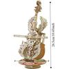 Wooden Material 3D Puzzle Graffitiable Music Box For Kids Wooden Cello Model  For Adults