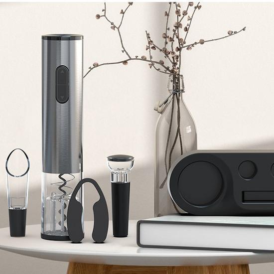 Premium Automatic Electric Wine Opener with High-End Base - Gift Set