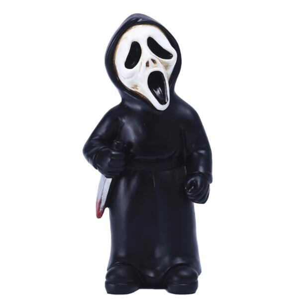 Halloween Freddy Jason Michael Myers Scary Movie Ghost Face Resin Figure Toys 18cm