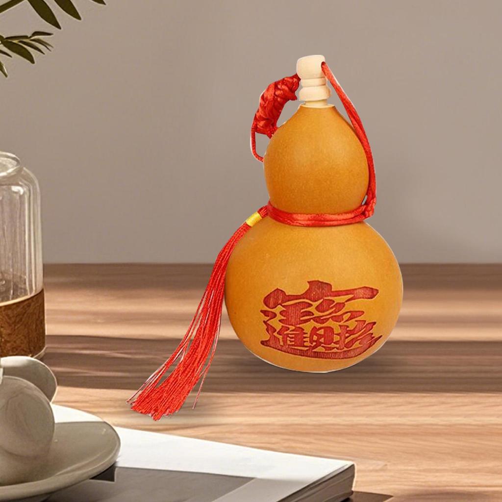 Bottle Gourd Dried Gourd Bottle Crafts Ornament Small Decorative Crafts Supplies Calabash Collectible Home Decor for Shelves
