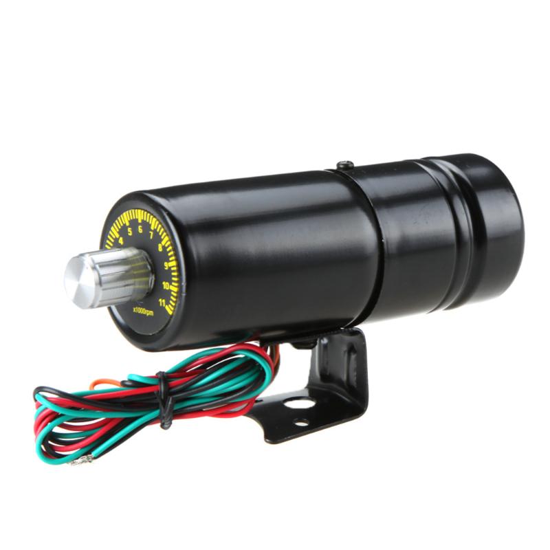 12V Car SUV 1000-11000 RPM Adjustable Tachometer Tacho Gauge Shift Light Red LED