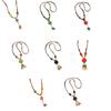 Handmade Ceramic Beaded Flower Necklace Colorful Bohemian Style Long Chain For Women Fashion Jewelry