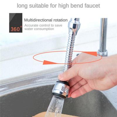 Long/Short Tap Splash Guard Tap Splash Head Extender Kitchen Water Saver Universal Swivel Filter Booster Nozzle