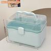 Cosmetic Case 2 Layer Storage Box Nail Art Box Desktop Organizer Storage Case  Home Room Office