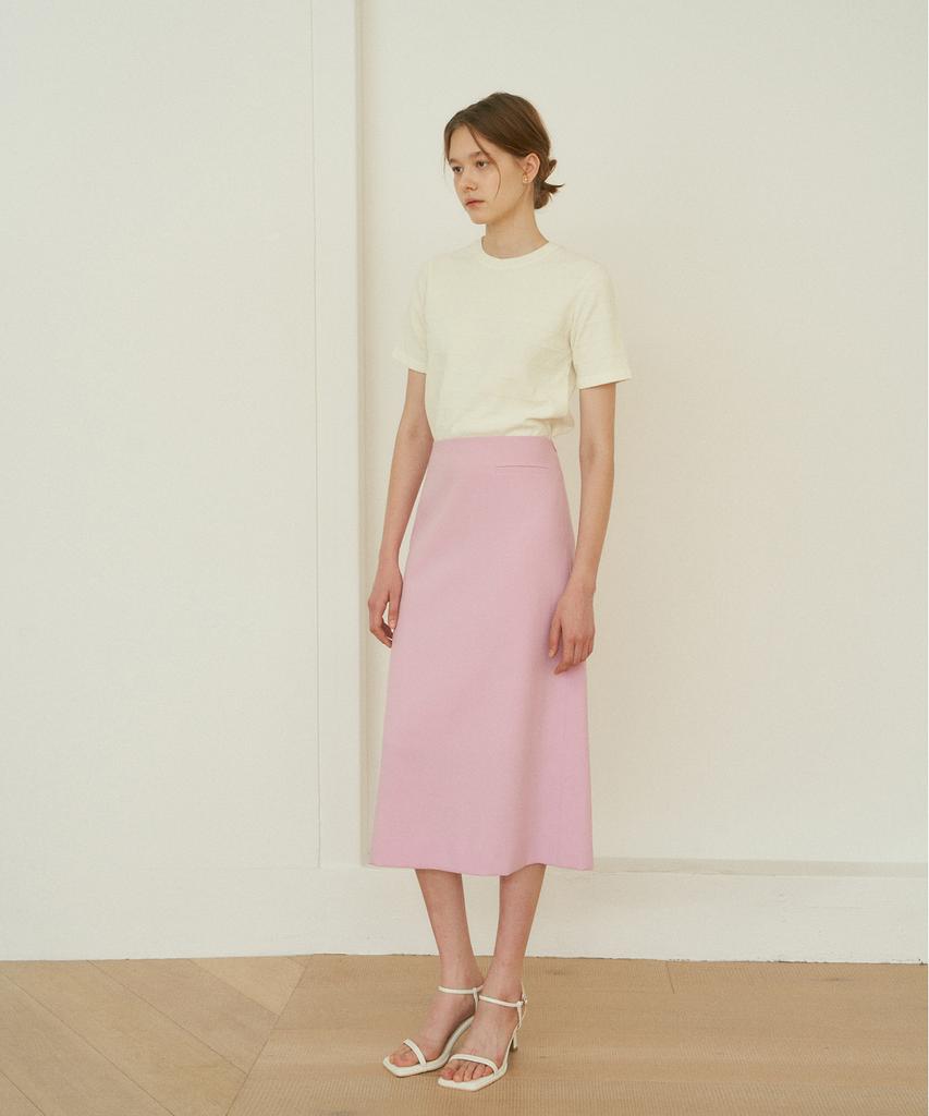 Kkeulle Roana Detail Skirt_Pink