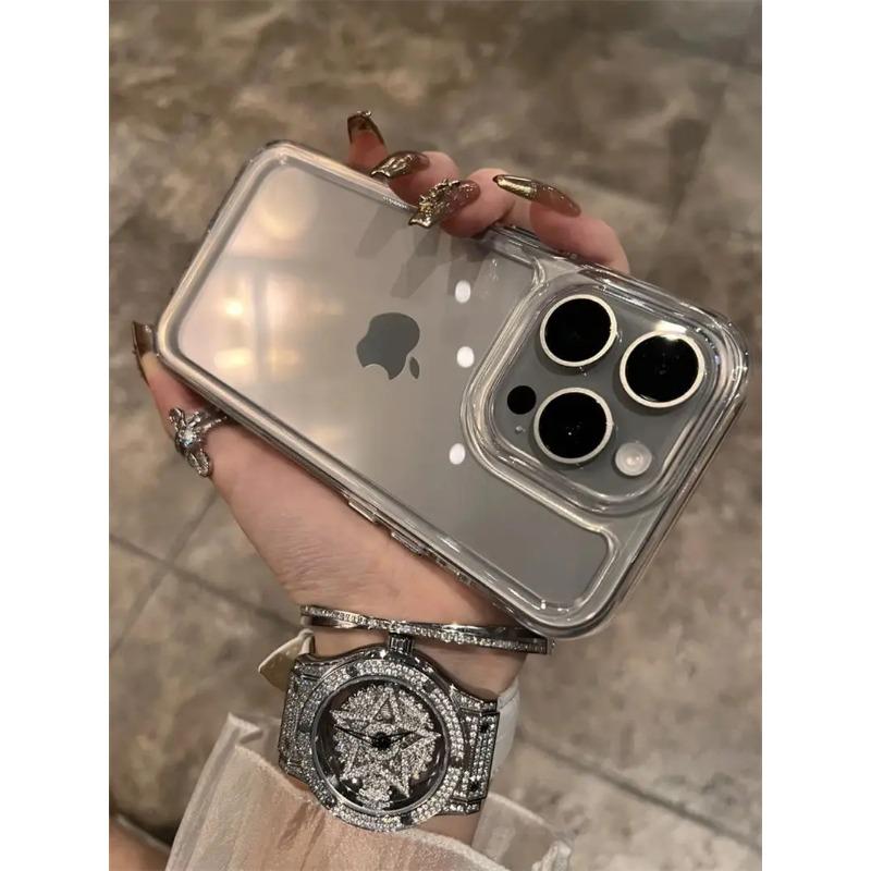 Luxury Shockproof Transparent Phone Case For Iphone 11 12 13 14 15 16 Pro Max X Xs Xr Max 7 8 Plus Soft Bumper Clear Cases Cover