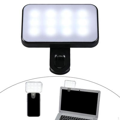 Lumière d'appoint pour selfies Portable 3 réglages de luminosité Éclairage LED pour selfies pour ordinateurs portables
