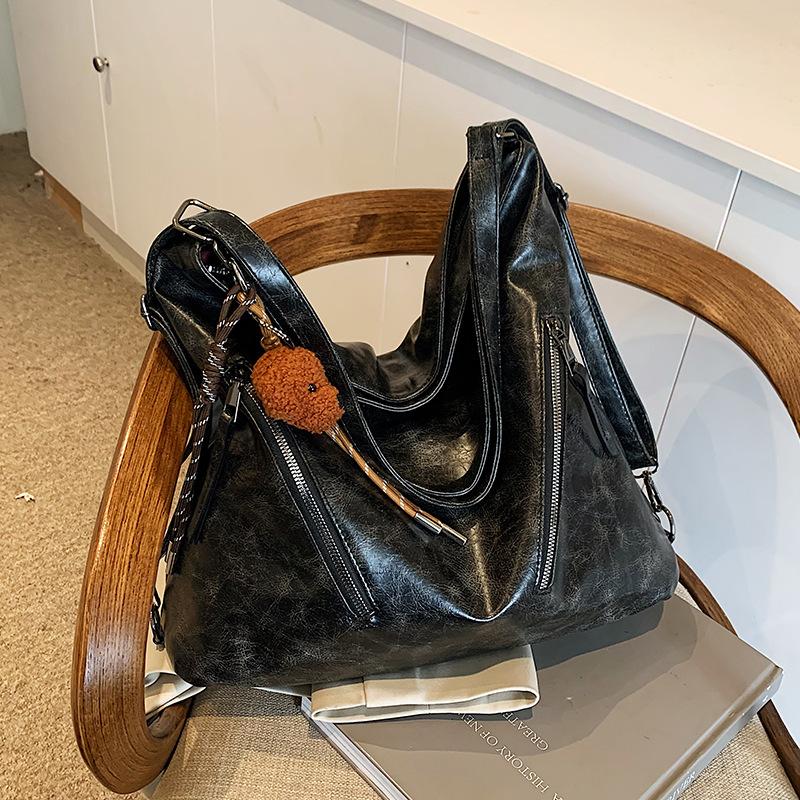 Taschen Damen Großes Fassungsvermögen Trend Bucket Bags Lässige Rucksäcke Schlichte Damen Vielseitige Einzelne Schulter Schräg Umhängetaschen Damen