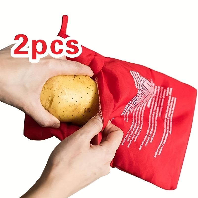 2pcsMicrowave Potato Cooke Cooker Bag Baked Patata Microwave Cooking Potato Quick Fast Baking Tool Baking Bag Microwave Oven Potato 2pcs