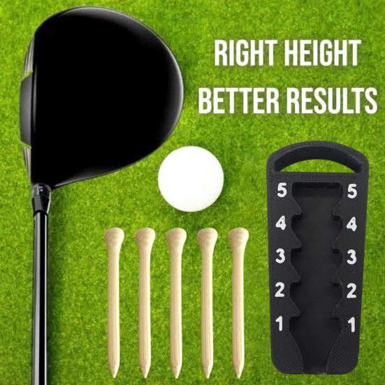 Nastavovač výšky golfového týčka 5 nastavení Přesně nastavitelný Setter výšky golfového týčka Nástroj pro elevaci týčka pro venkovní golfový trénink pro konzistentní švihy
