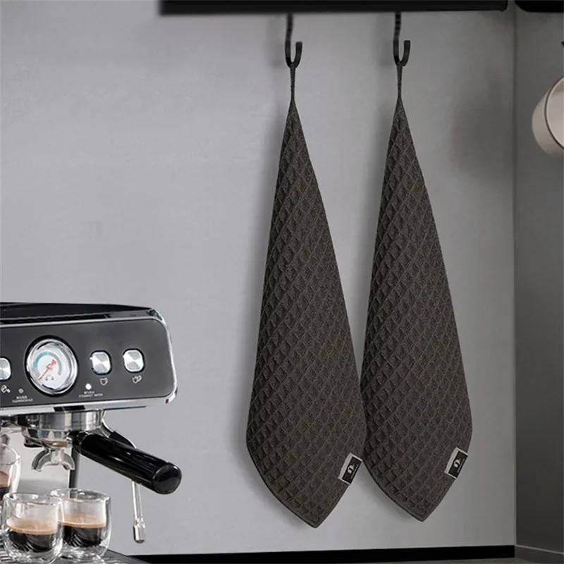 Waffle Towel Coffee Machine Cleaning Towel Kitchen Home Multifunction Super Absorbent Microfiber Towels Coffee Machine Supplies