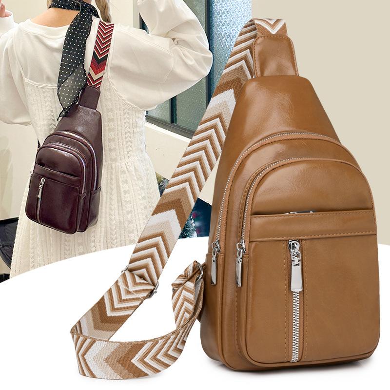 Women's Shoulder Bag Crossbody Bag Water-repellent PU Chest Bag