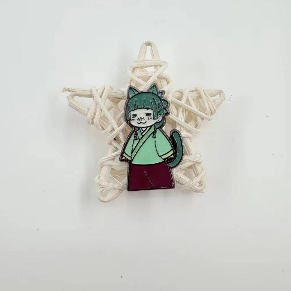 Módní smaltovaný odznak Maomao Anime postava Roztomilý výraz Klopový odznak Dárek pro fanoušky
