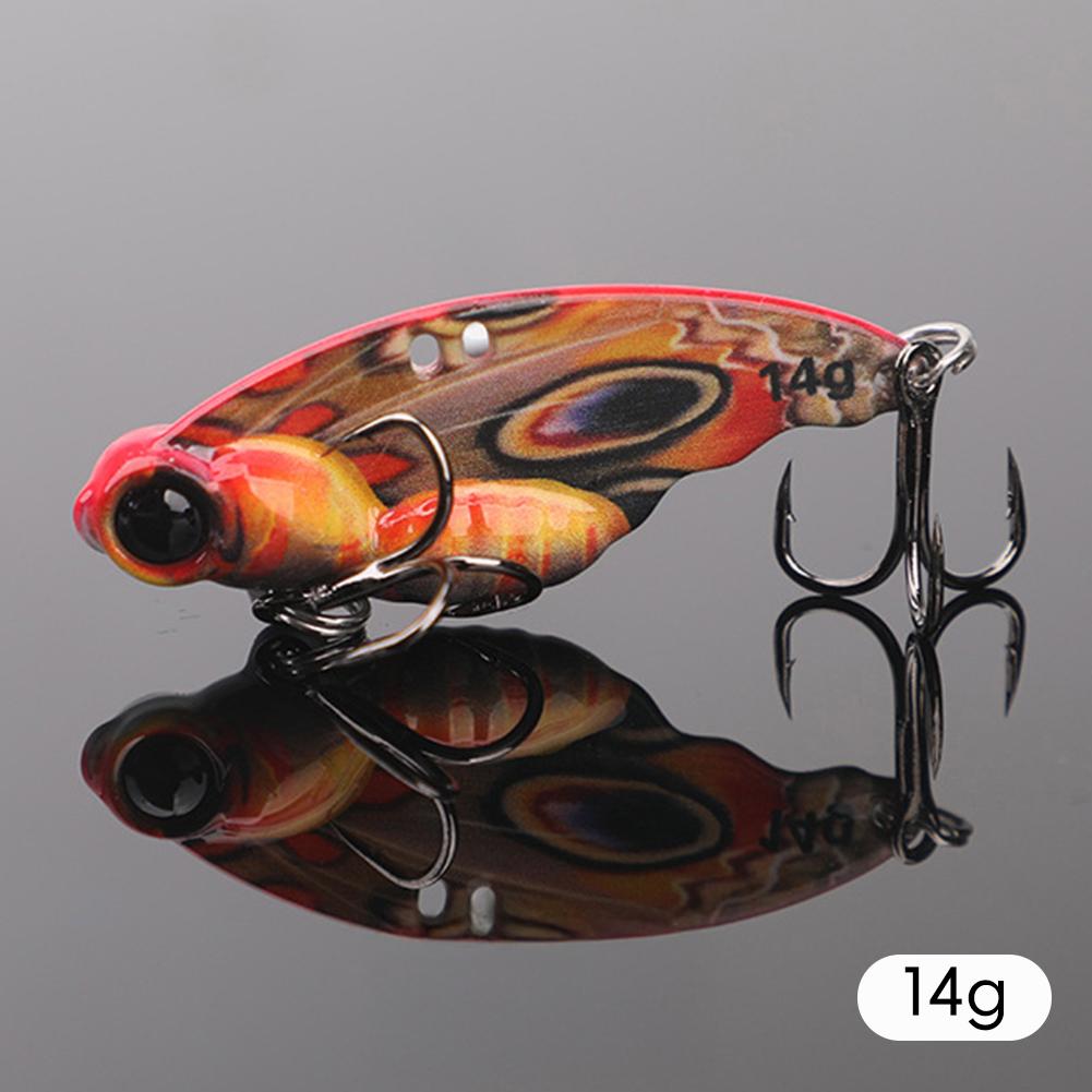 1PC 8G/14G Lure Bionic Butterfly Metal VIB Bait Long Casting Sinking Hard Bait For Bass Snakehead