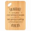 Cutting Board - PLANETEE - A Nathaël Also Great - Bamboo 30x20x1 Cm - Appetizer Tray - Hole 24 Mm