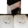 Cross Pendant Bracelet With Cubic Zirconia For Womens Fashion Accessory Gift