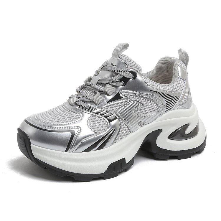 Dad shoes women's shoes spring mesh shoes breathable mesh platform sneakers
