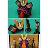 Osaka Choseido Satsuki Doll Helmet Decoration Case Decoration Armor Decoration Compact Mini Name Engraved Wooden Tag Bonus Included Width 28cm Pottery