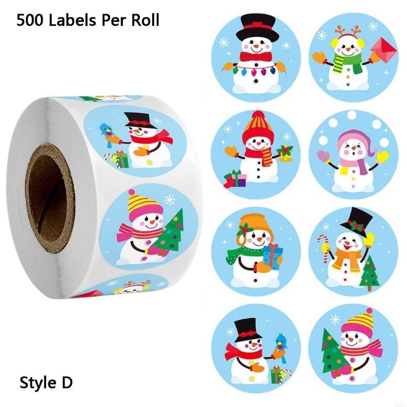 500 Pieces Round Self-Adhesive Stickers Roll Thank You Card Sealing Labels X3UC