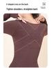 Women's Autumn Warm Clothing Set: Acrylic Heat-Generating Seamless Slimming Underwear and Pants for Body Shaping.