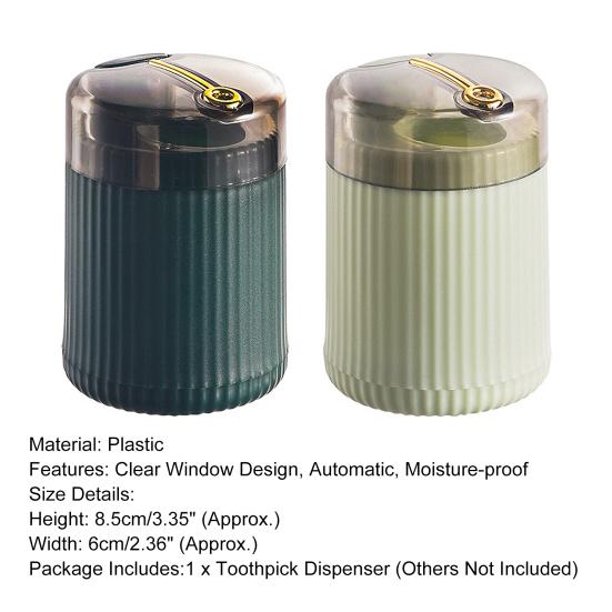 Toothpick Holder Single Hole Storage Plastic Practical Space Saving Dispenser for Home