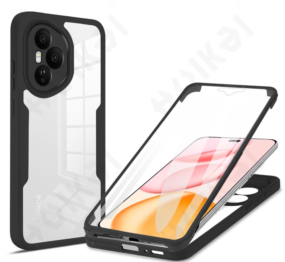 

Чехол для Huawei Honor 400 Pro 4G 5G 360 Полная Противоударная Силиконовая Защита Экрана Чехол для Телефона Honor 400 Pro чёрный