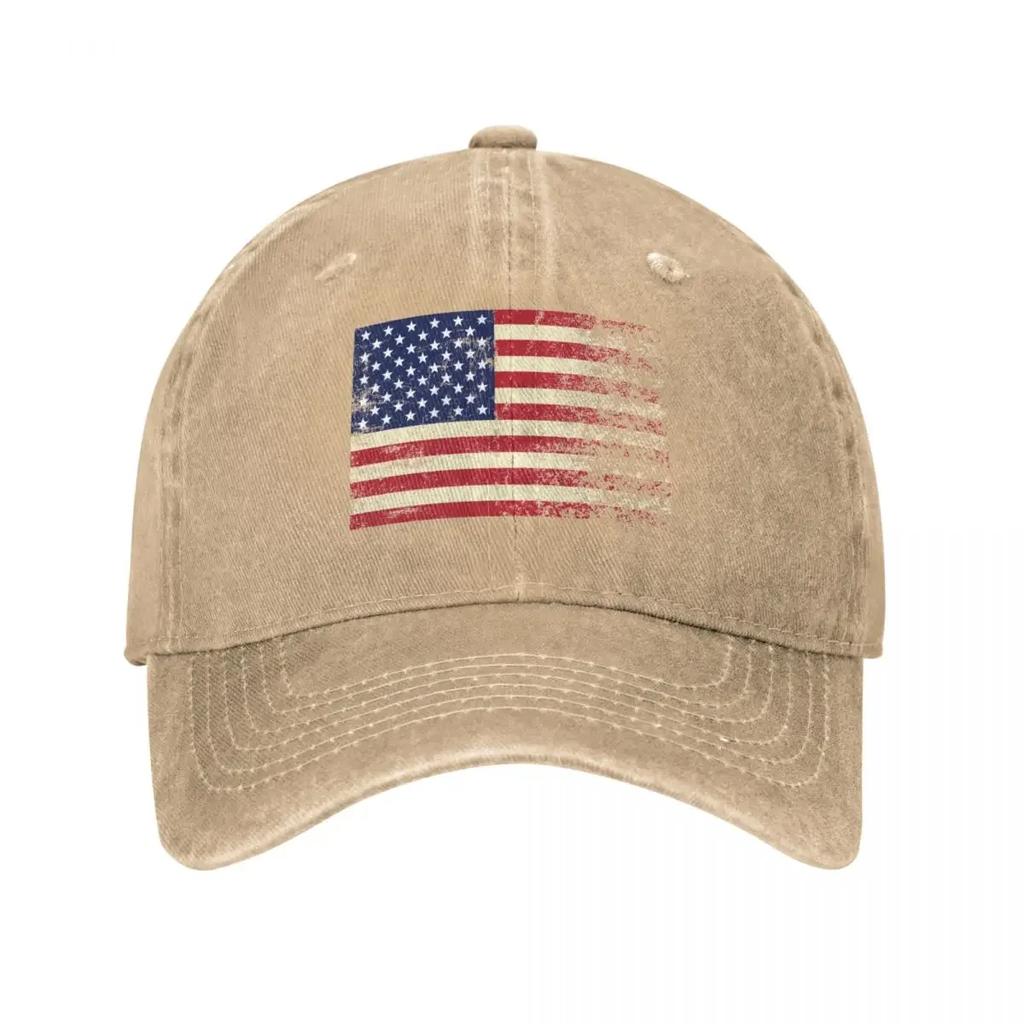 American Flag Vintage Baseball Cap Golf Hat Genuine Luxury Caps Visor Rave Womens  Unisexs