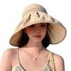 Kadınlar İçin Yeni Geniş Kenarlı Boş Üst Şapka Yaz Güneş Şapkası Yüz UV Güneş Korumalı Şapka UV Güneş Korumalı Balıkçı Güneş Şapkası