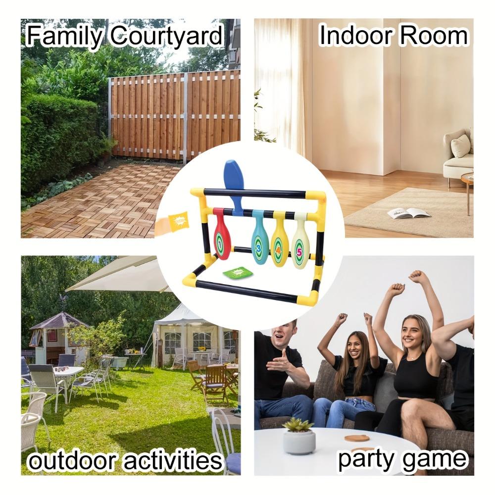 Bean Bag Toss Game for Kids Adults Throwing Game Bowling Set Toys for Family Indoor Outdoor Fun Holiday Birthday Party Backyard