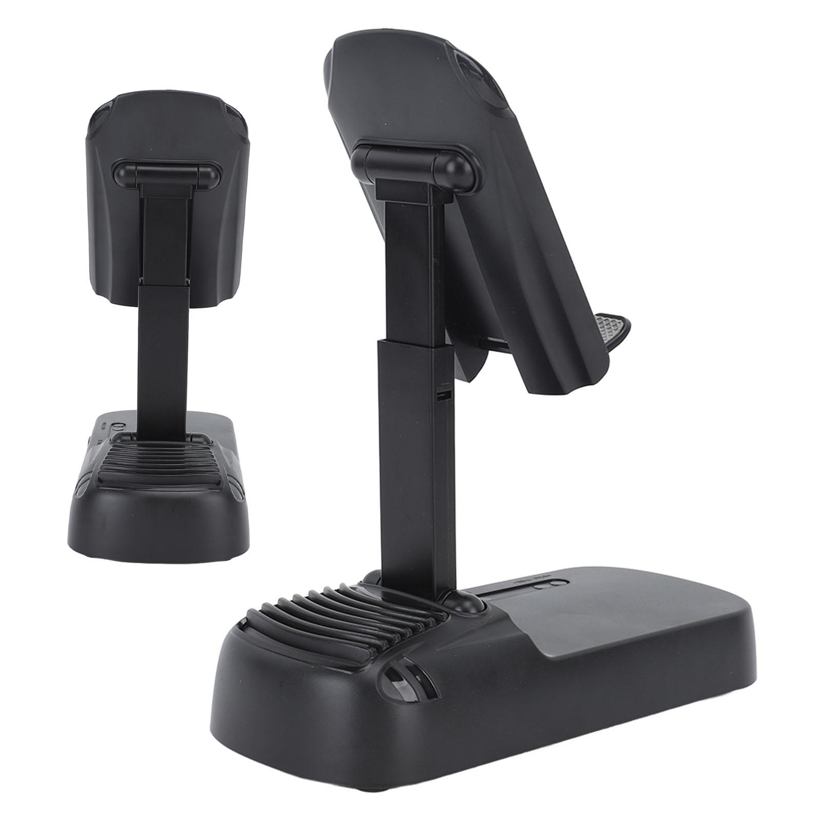 

Cell Phone Stand with Speaker Desktop Folding Mobile Phone Holder Built in 1800mAh Battery