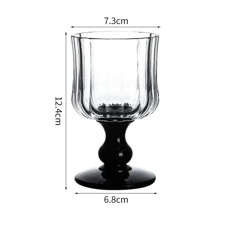 160ml Light Luxury Transparent Red Wine Glass Cup Champagne Cocktail Whiskey Glasses Bar Party Supplies Drinking Glasses Cups