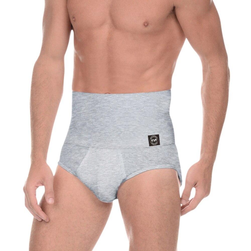 Men's High-Rise Tummy Control Cotton Briefs Solid Color High Stretch U-Convex Soft Breathable Underpants Casual Business Briefs