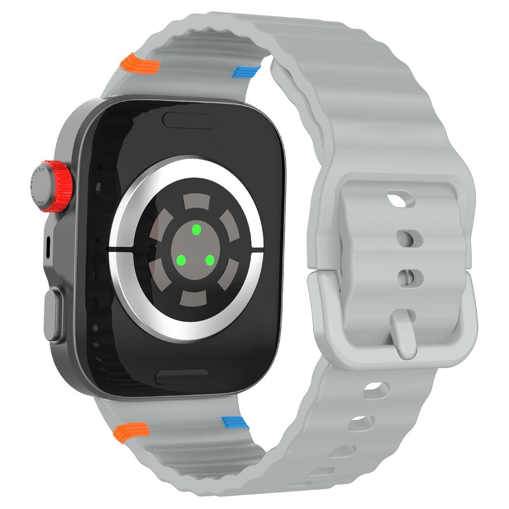 Silikon Uhrenarmband für Huawei Watch Fit 4 Pro/Fit 4/Fit 3 Design mit Wellennähten Handgelenkband