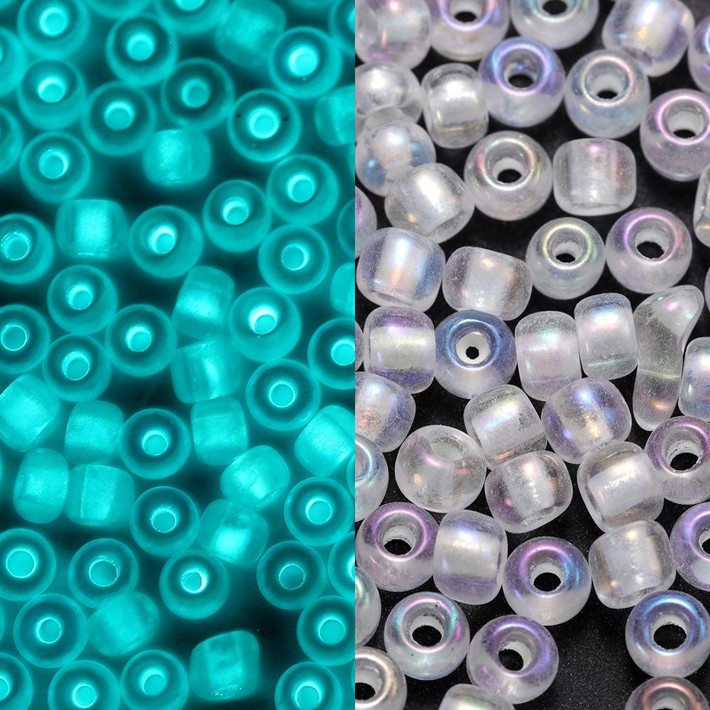 600Pcs/Lot 3mm Colorful Luminous Beads Glass Seed Loose Spacer Beads for DIY Earrings Necklace Bracelet Jewelry Accessories