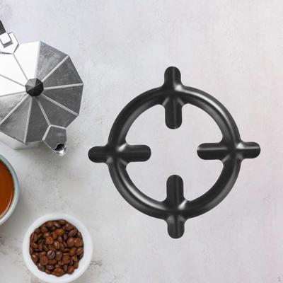 Coffee Pot Shelf Stove Bracket 4 Claw Cast Iron Nonslip Practical Wok Ring Moka Holder for