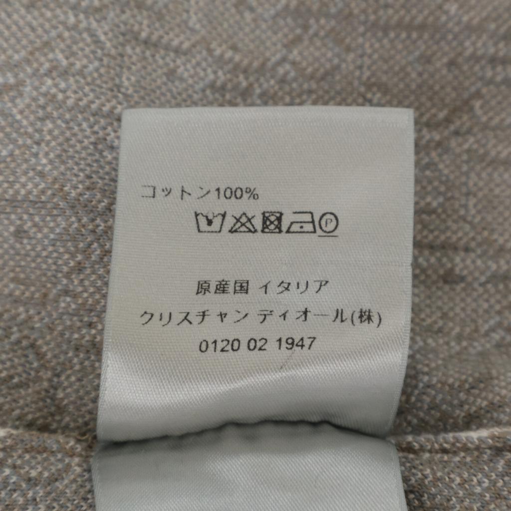 Dior [Excellent Condition/Domestically Authorized] 023M550AT099 Oblige All-Over Print Long Sleeve Shirt/ Tops S BrownUsed