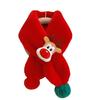 Kids Christmas Deer Scarf Warm Plush Fleece Neck Warmer for Boys Girls Windproof Winter Neck Wrap Cozy Animal Patterned Scarf