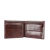 Portafoglio Bifold da Uomo e Porta Carte in Vera Pelle con Tasca Portamonete, Scomparti Multi-Carta, Pelle Bovina di Primo Strato