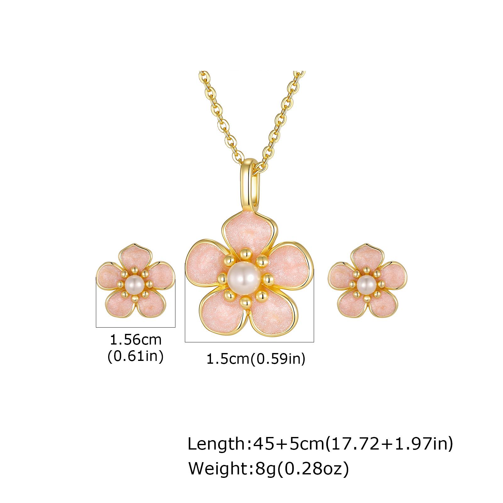Vnox Trendy Gold Plated Zirconia Imitation Pearl Earrings Necklace Set, Evil Blue Eye Necklace Set for Wedding Bridal Jewelry
