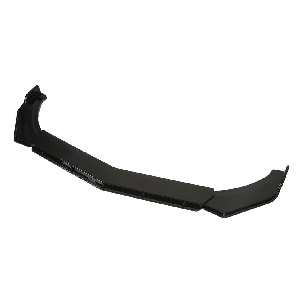 3PCS Front Bumper Lip Chin Spoiler Black Flexible Adjustment Universal Scratch Resistant for Car