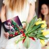 6Pcs Christmas DIY Diamond Painting Card Tree and Angel Girl Diamond Drawing Card Diamond Painting Greeting Card for Adults