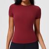 Womens Summer Yoga T Shirt With Breathable Fabric For Running And Fitness Practice