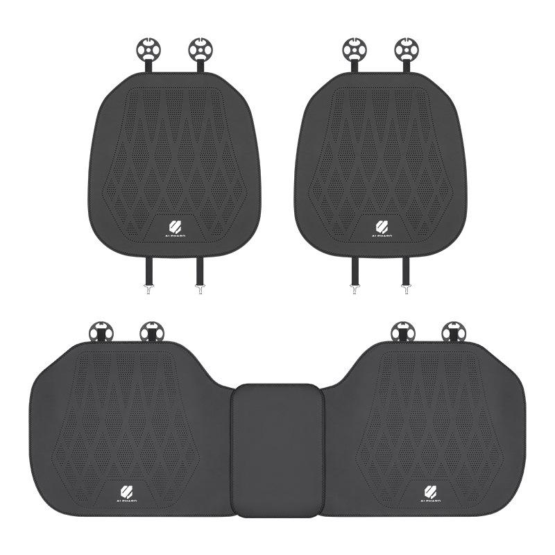 Toyota Alphard Front & Rear Perforated Leather Seat Cushion Set - 3 Pieces