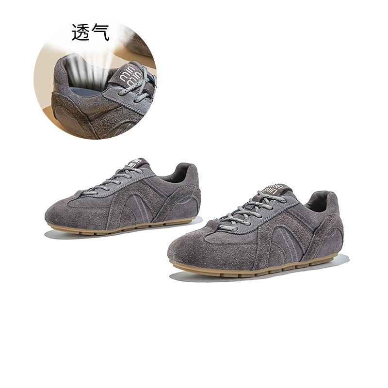 Wulacao Pigskin Insole First Layer Cowhide Women's Autumn New Flat-bottomed Sports Women's Shoes