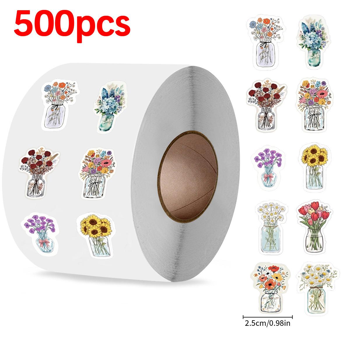 

500pcs Colorful Rainbow Decal Stickers - Perfect for Water Bottles, Laptops, Phones & Skateboards -Aesthetic&Waterproof Stickers as shown