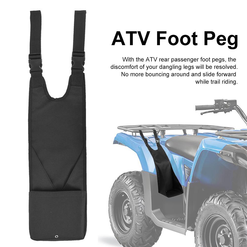 ATV Rear Passenger Foot Pegs Adjustable Foldable Wear-resistant Foot Rest Nonslip Foot Support Pads For Snowmobile Motorcycle