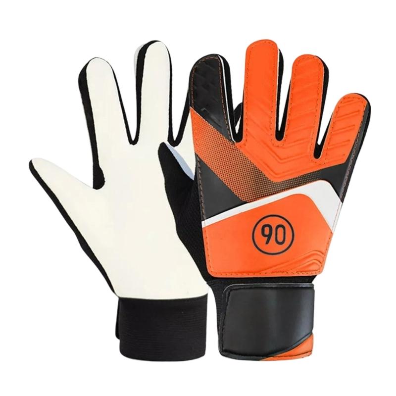 Football Goalkeeper Glove Thickened Soccer Goalie Gloves Adjustable Elastic Full Finger Glove for Kids and Adults