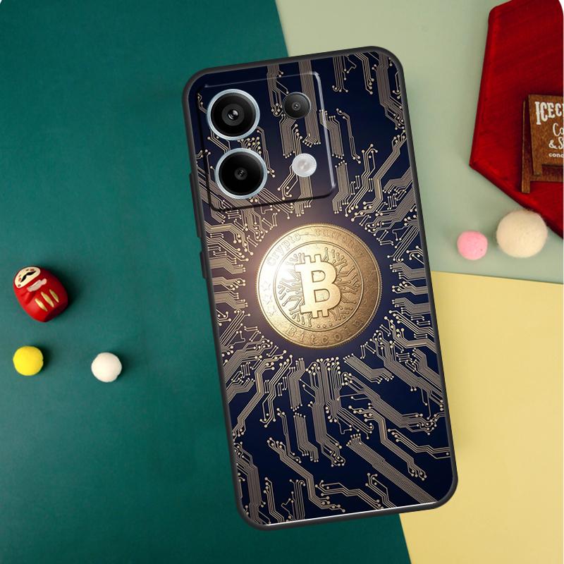 Bitcoin Case For Xiaomi Redmi Note 13 11 8 9 10 12 Pro 12S 11S 10S 9S Redmi 13C 9C 10C 12C Cover