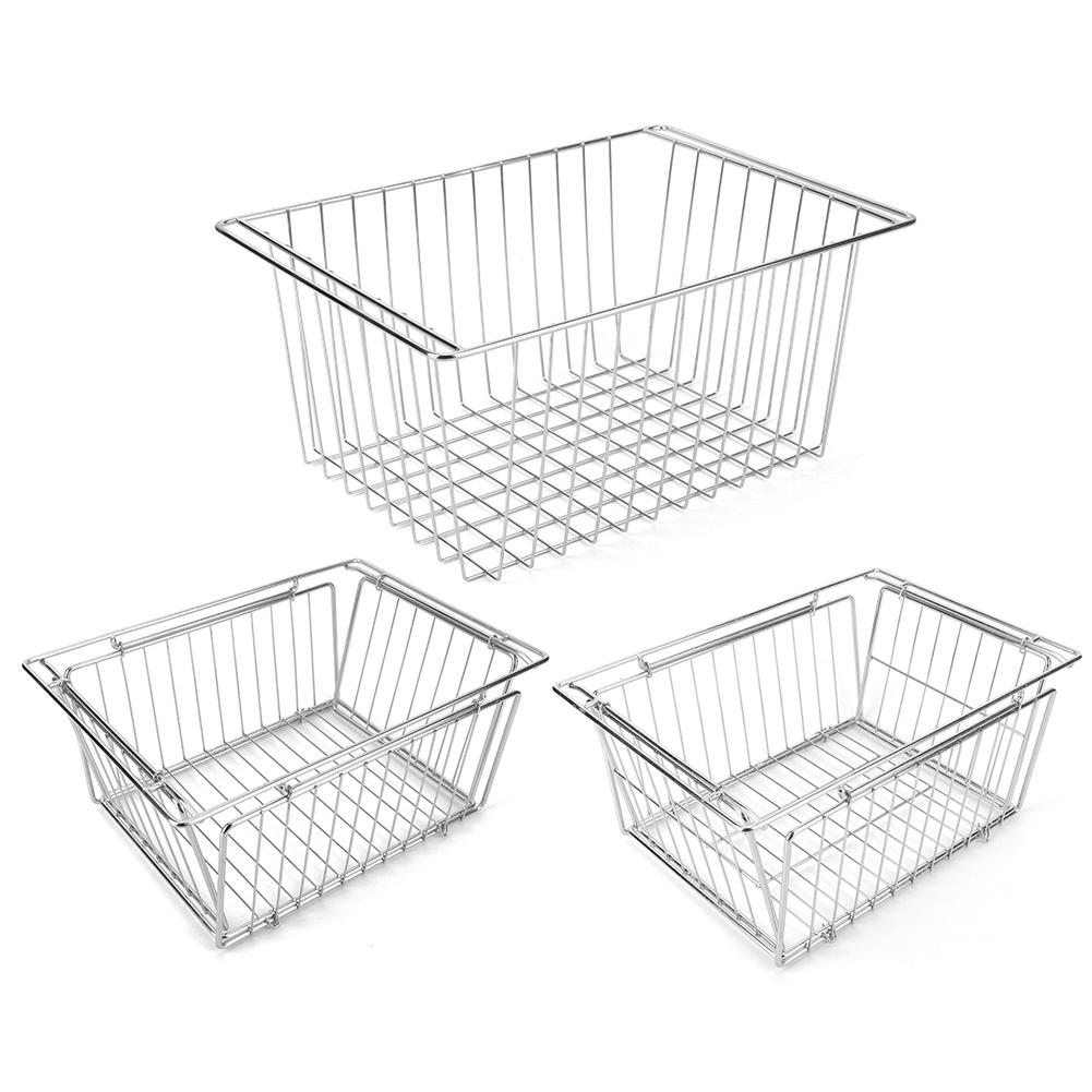 Camping Folding Storage Basket Stainless Steel Pots Bowls Plates Holder Basket for IGT Desktop Side Expansion Rack